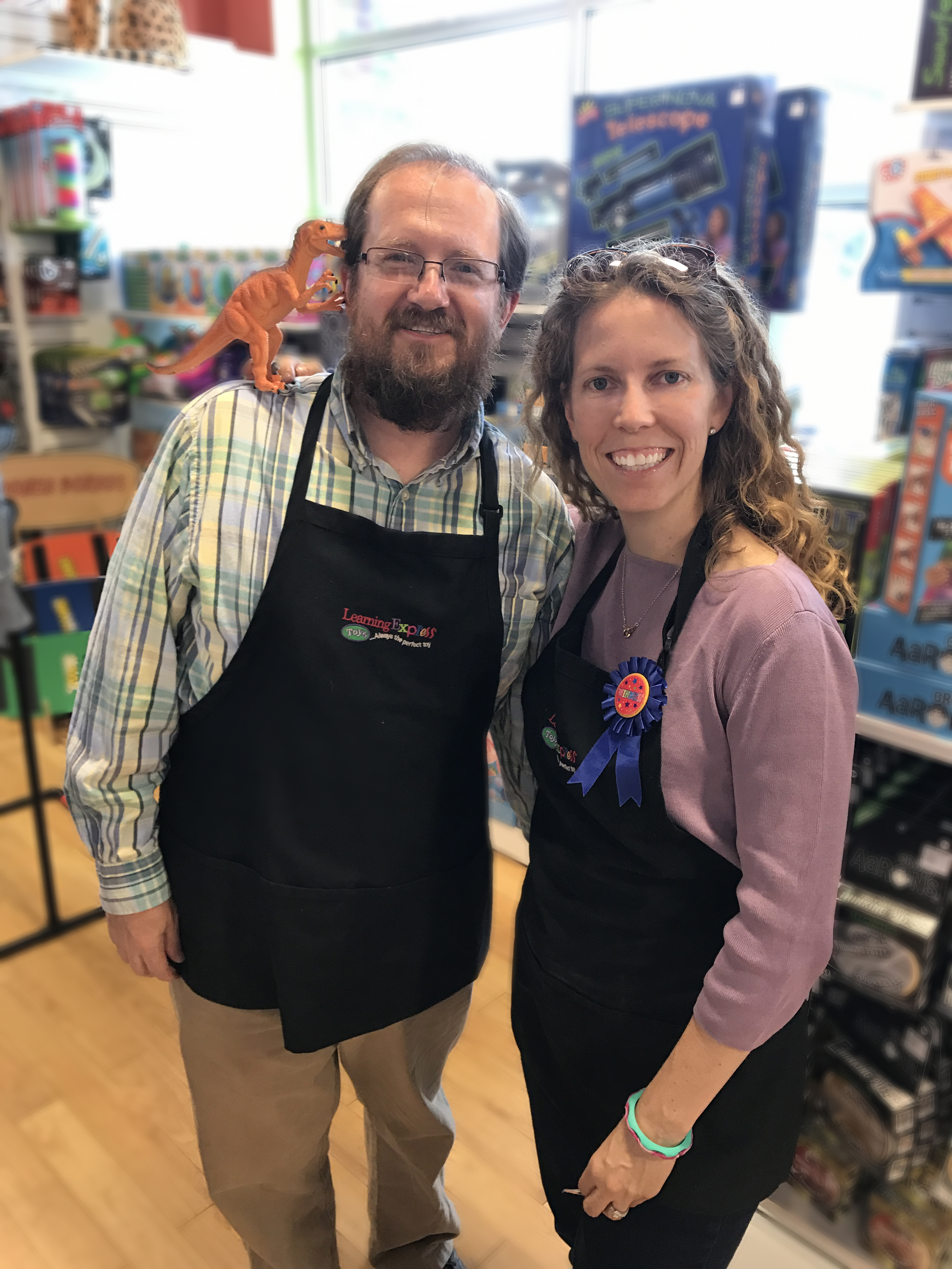 Patrick and Joanna Holland learning express toy store owners